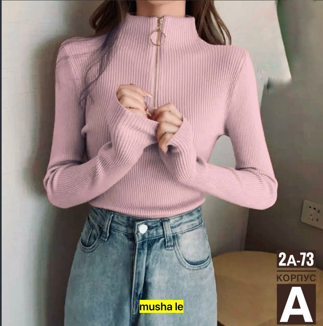 женский свитер с высоким воротом,водолазка женская,свитера тонкие,кофта женская,свитер с замком женский