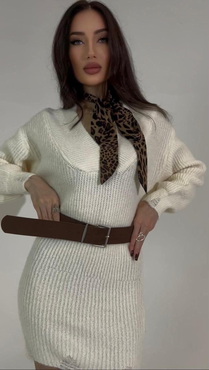 вязаное платье свитер,платье вязаное,платье свитер,трикотажные костюмы