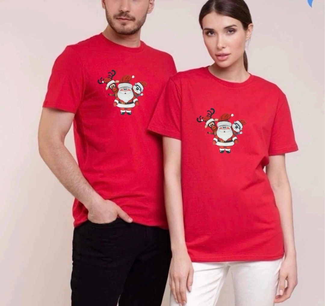 футболка женская и мужская,футболка черная унисекс,новогодние футболки,универсальные футболки,футболка