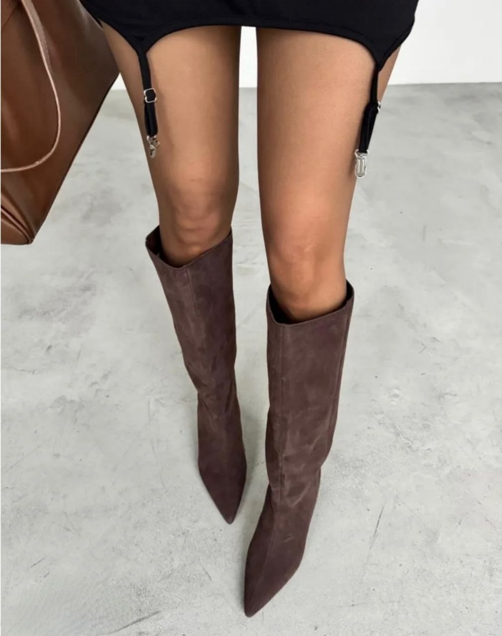 замшевые сапоги,женские сапоги,сапоги модные,сапожки,коричневые сапоги