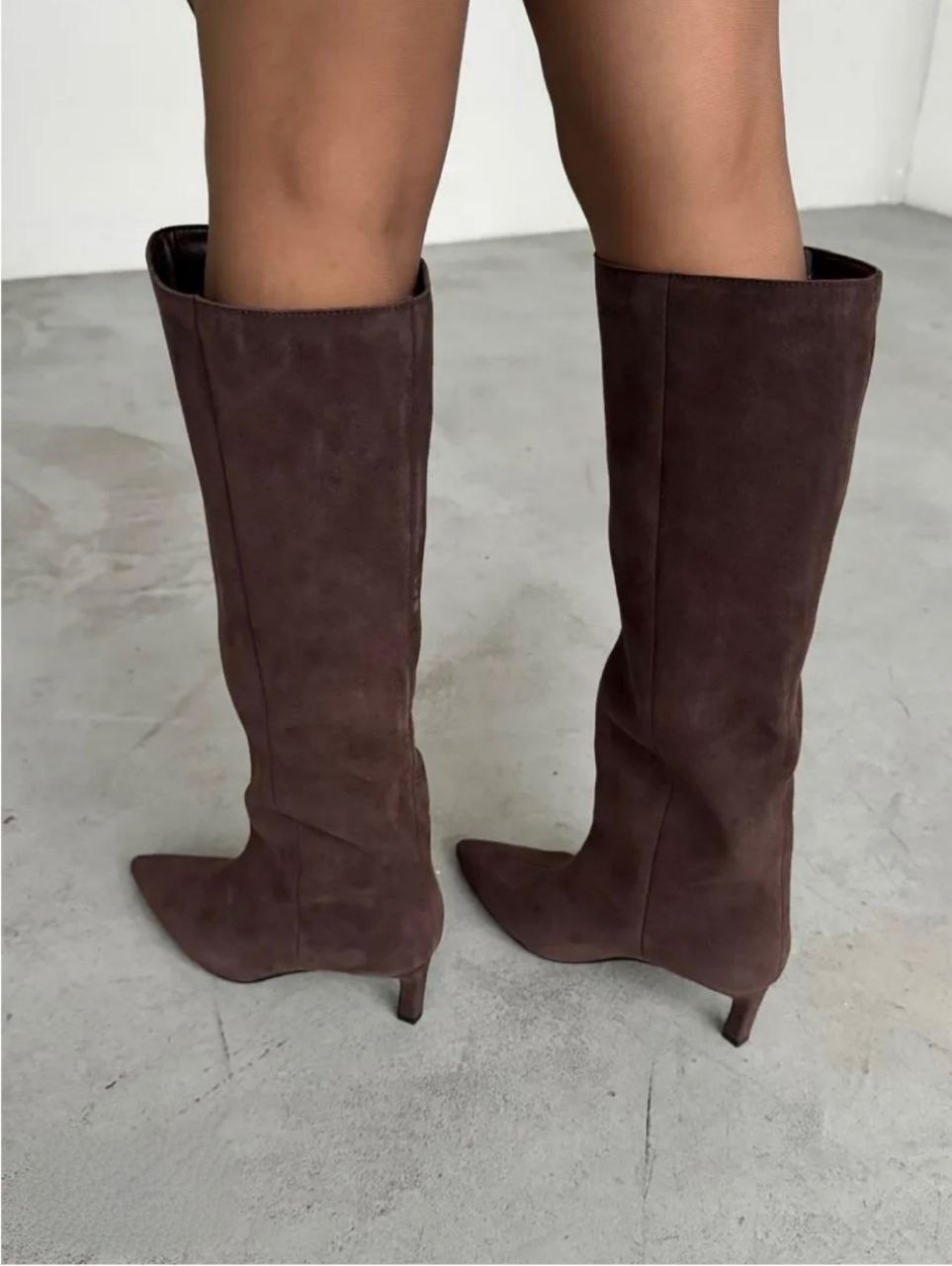 замшевые сапоги,женские сапоги,сапоги модные,сапожки,коричневые сапоги