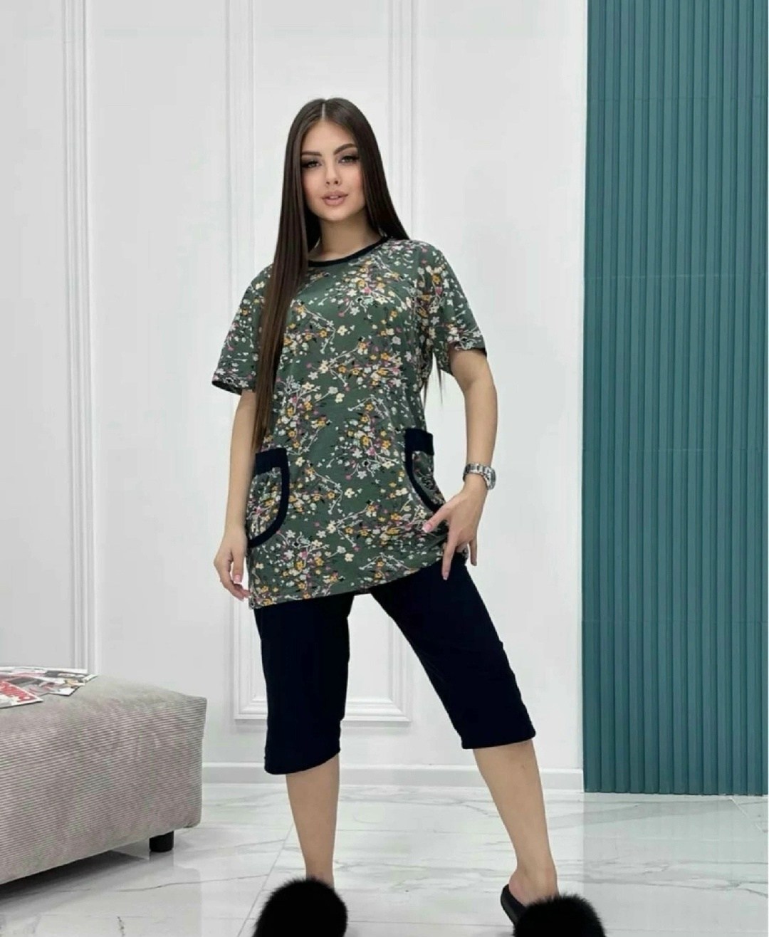 костюм домашний с бриджами,,женская пижама с бриджами,костюм с бриджами,женская пижама