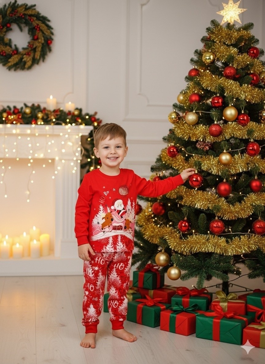 пижама на новый год детская,пижама детская,пижама для мальчика bonito,новогодние пижамы,новогодняя детская пижама