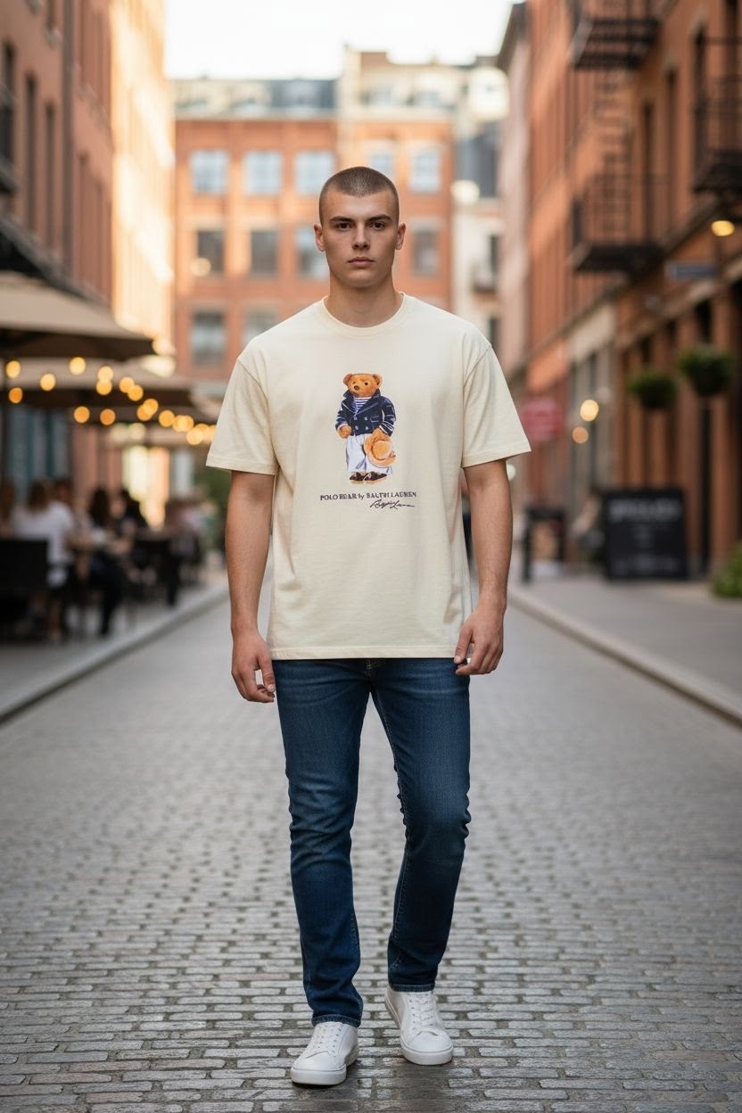 ralph lauren polo bear,футболка,футболки летние,футболка мужская,футболка с принтом