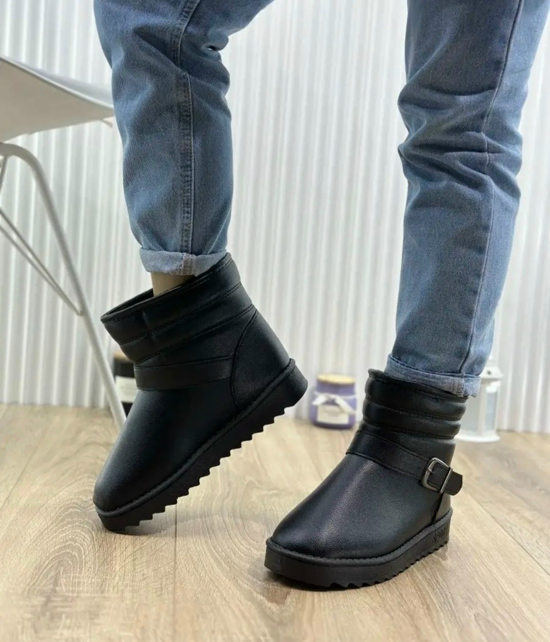 угги женские,низкие угги,угги женские кожаные,угги женские зимние,чёрные кожаные угги mascotte