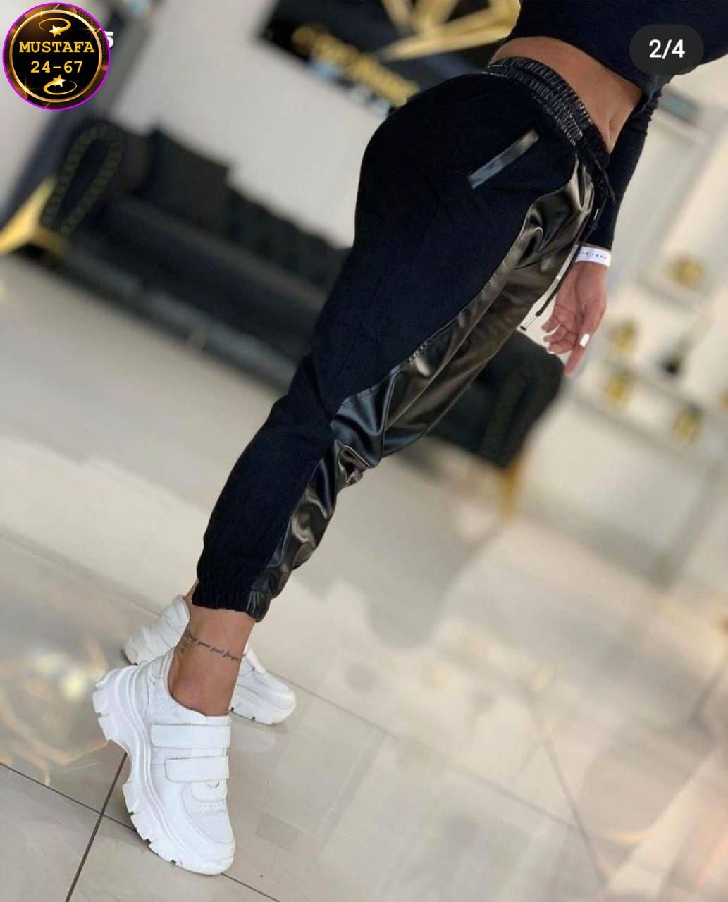 кожаные брюки женские,штаны кожаные,брюки джоггеры кожаные,женские брюки из искусственной кожи,кожаные брюки