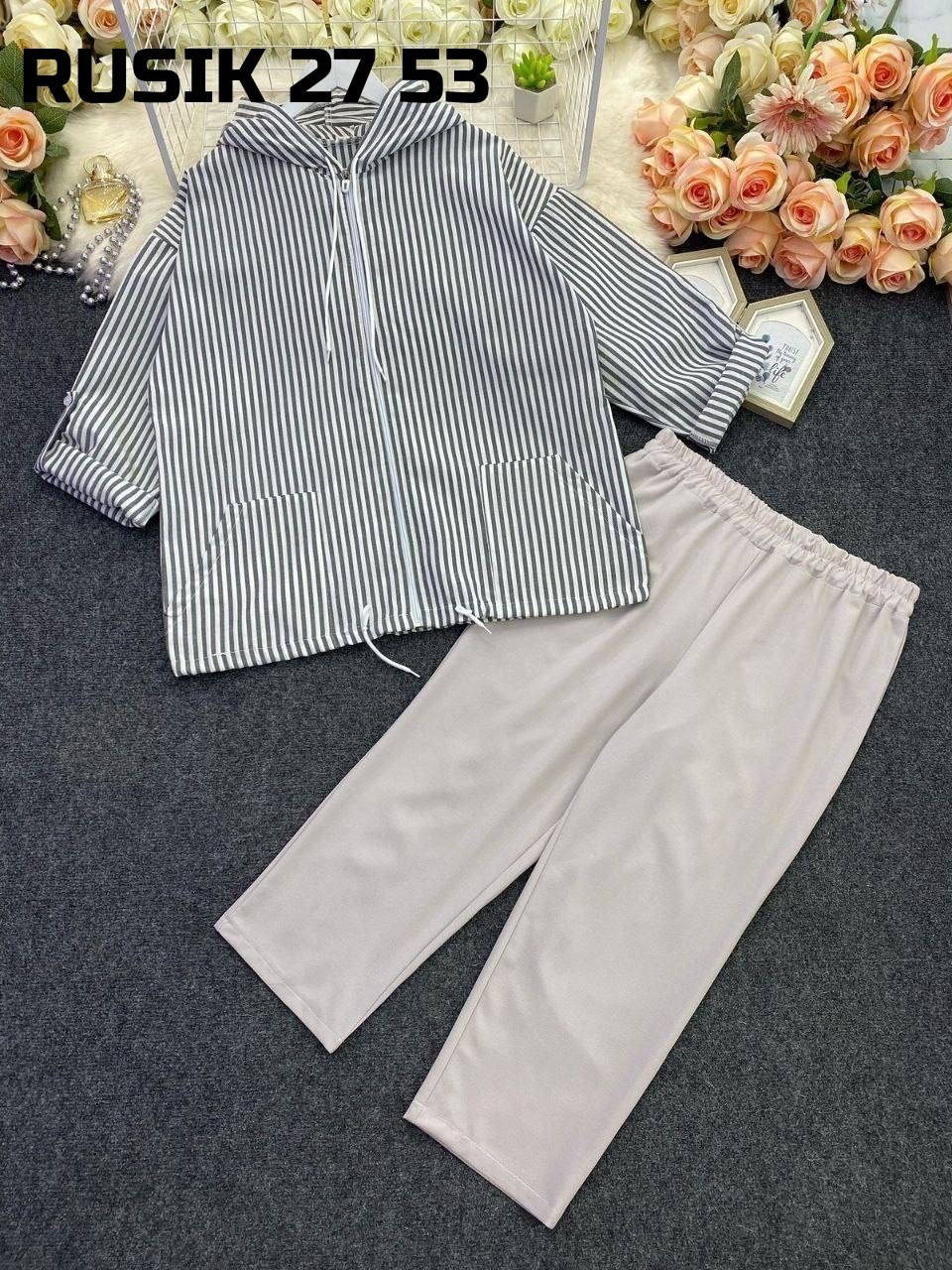 брючный комплект,летние брючные костюмы для полных женщин,костюм претти брючный для полных женщин,комплект претти,костюмы брючный