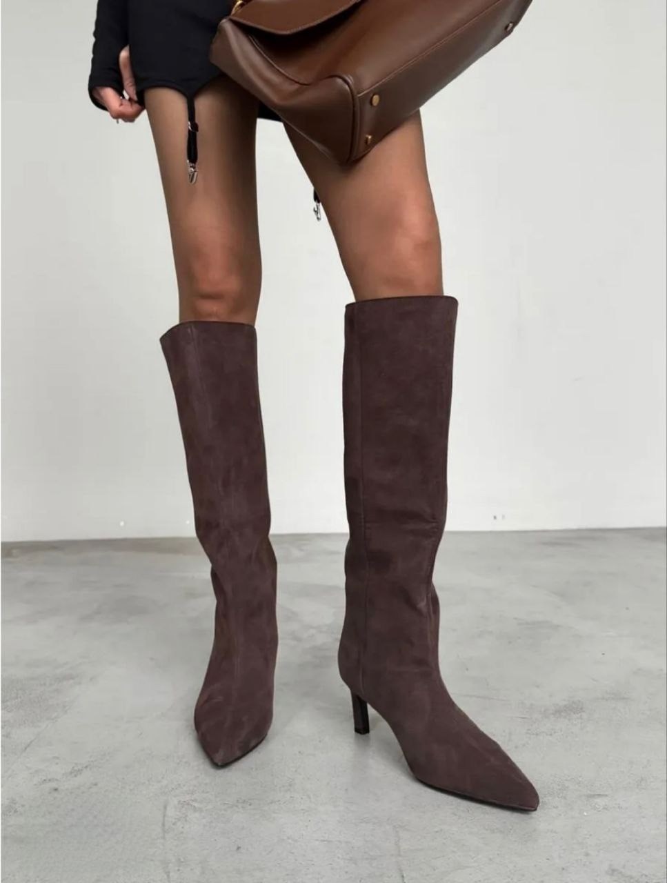 замшевые сапоги,женские сапоги,сапоги модные,сапожки,коричневые сапоги
