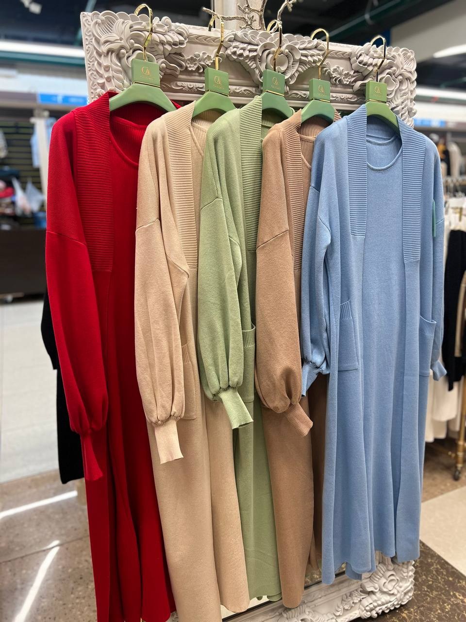 платье кардиган,платье комплект,вязаные платья,трикотажное платье,трикотажное теплое платье