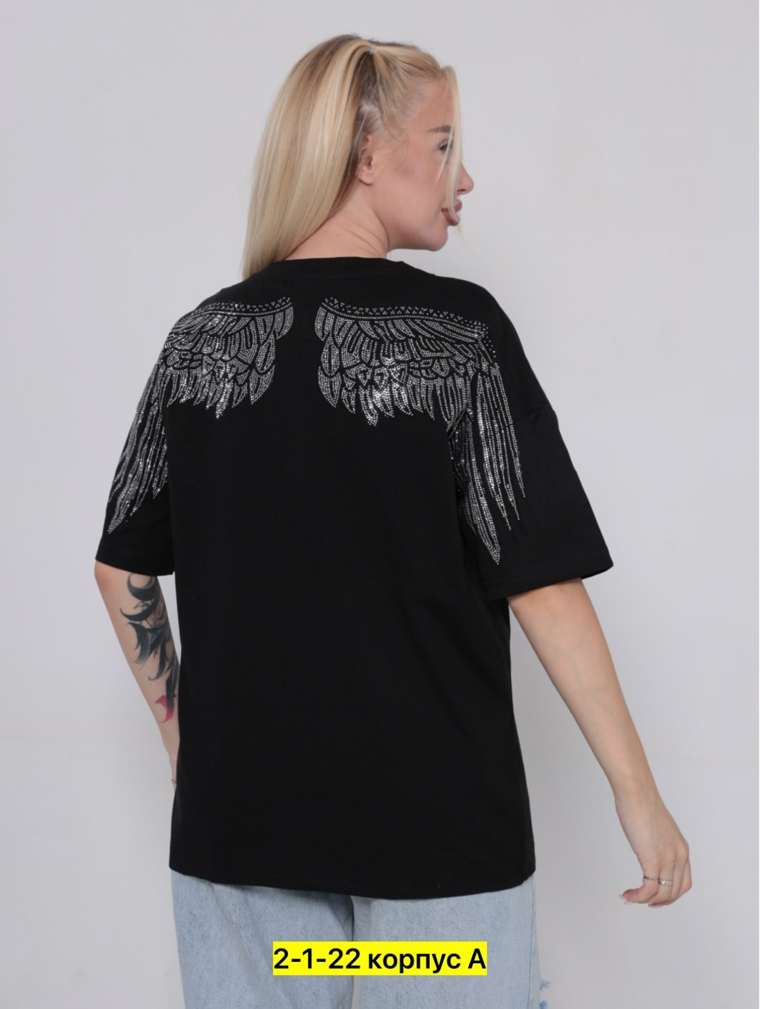футболка женская,футболка,женская футболка оверсайз,стильная футболка,футболка со стразами оверсайз