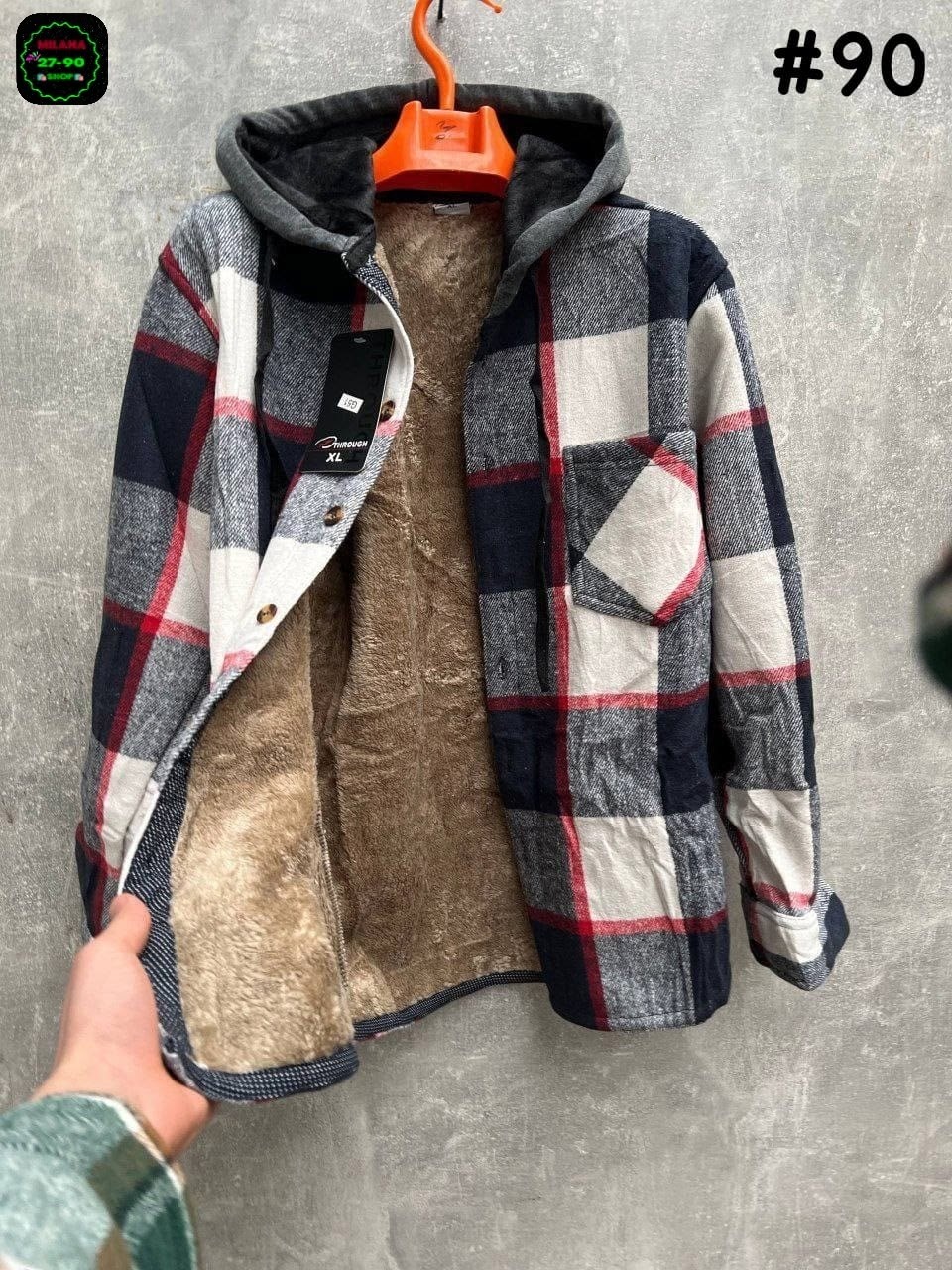 рубашка с капюшоном,рубашка в клетку с капюшоном,рубашка теплая,теплая рубашка в клетку,рубашка на меху