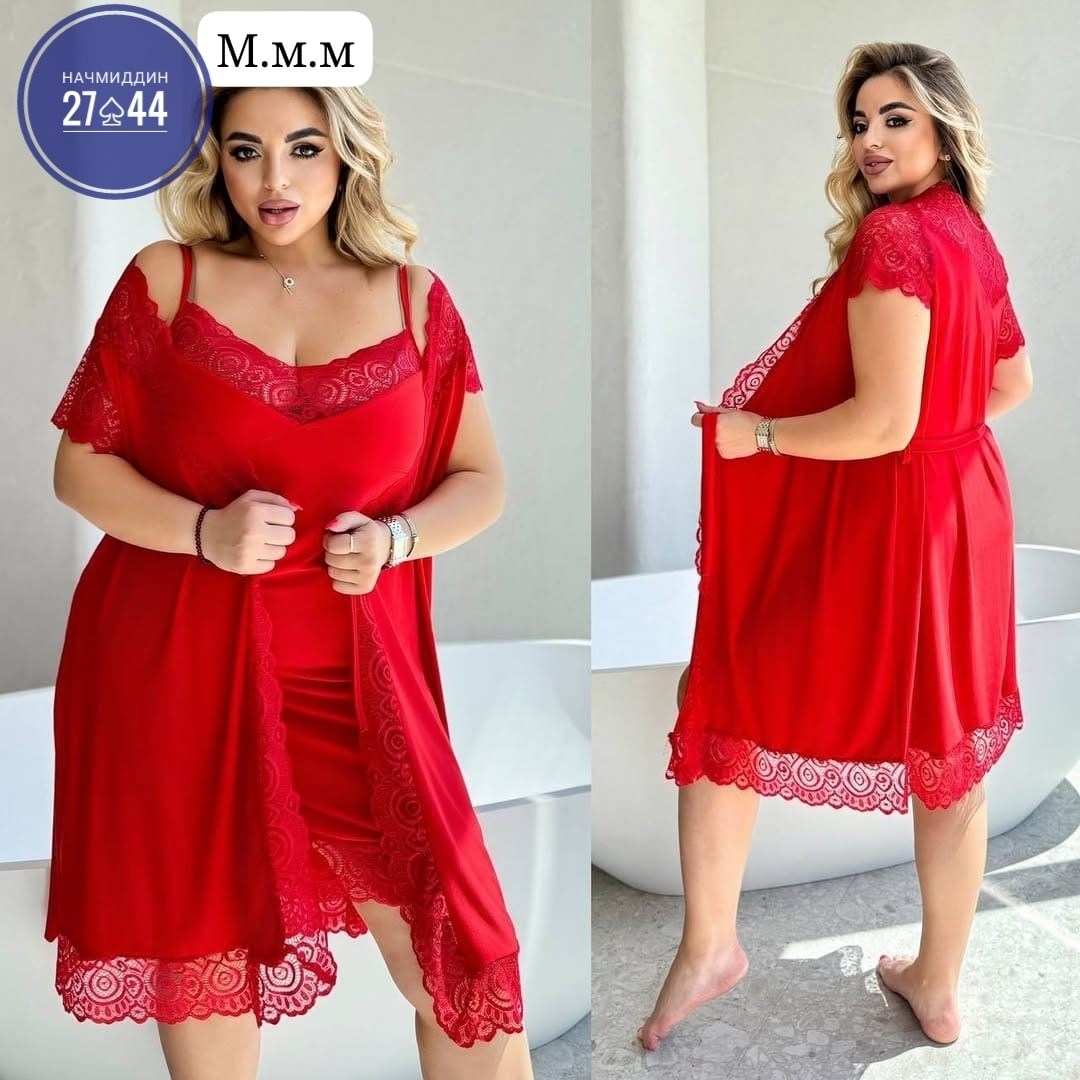 комплект ночная сорочка,комплект с пеньюаром,ночная сорочка пеньюар,ночная сорочка,ночнушка комплект