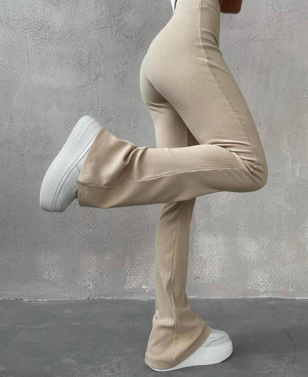 женские брюки клеш,трикотажные брюки клеш,повседневные брюки,элегантные брюки,брюки стиль