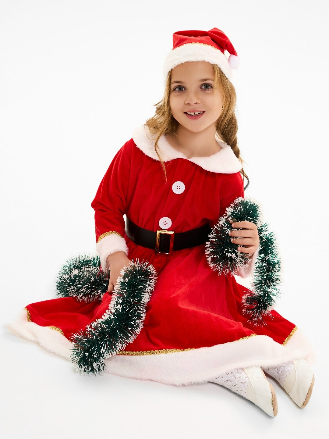 рождественские костюмы,костюм санта,костюм санты для девочек,карнавальный костюм мисс санта детский,новогодние костюмы для девочек