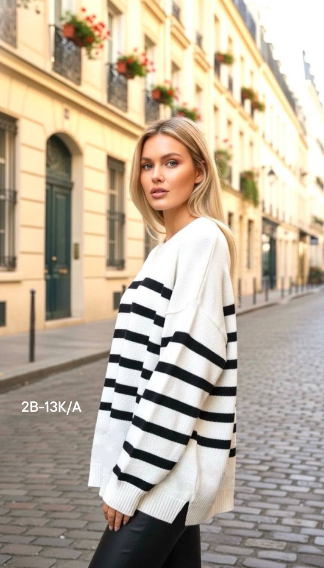 джемпер в полоску,свитер оверсайз в полоску,свитер в полоску,джемпер в полоску оверсайз cilla kaffe,голубой джемпер