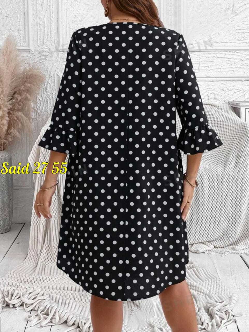 платье женская,платье,женское платье в горох,трикотажное платье,стильное платье