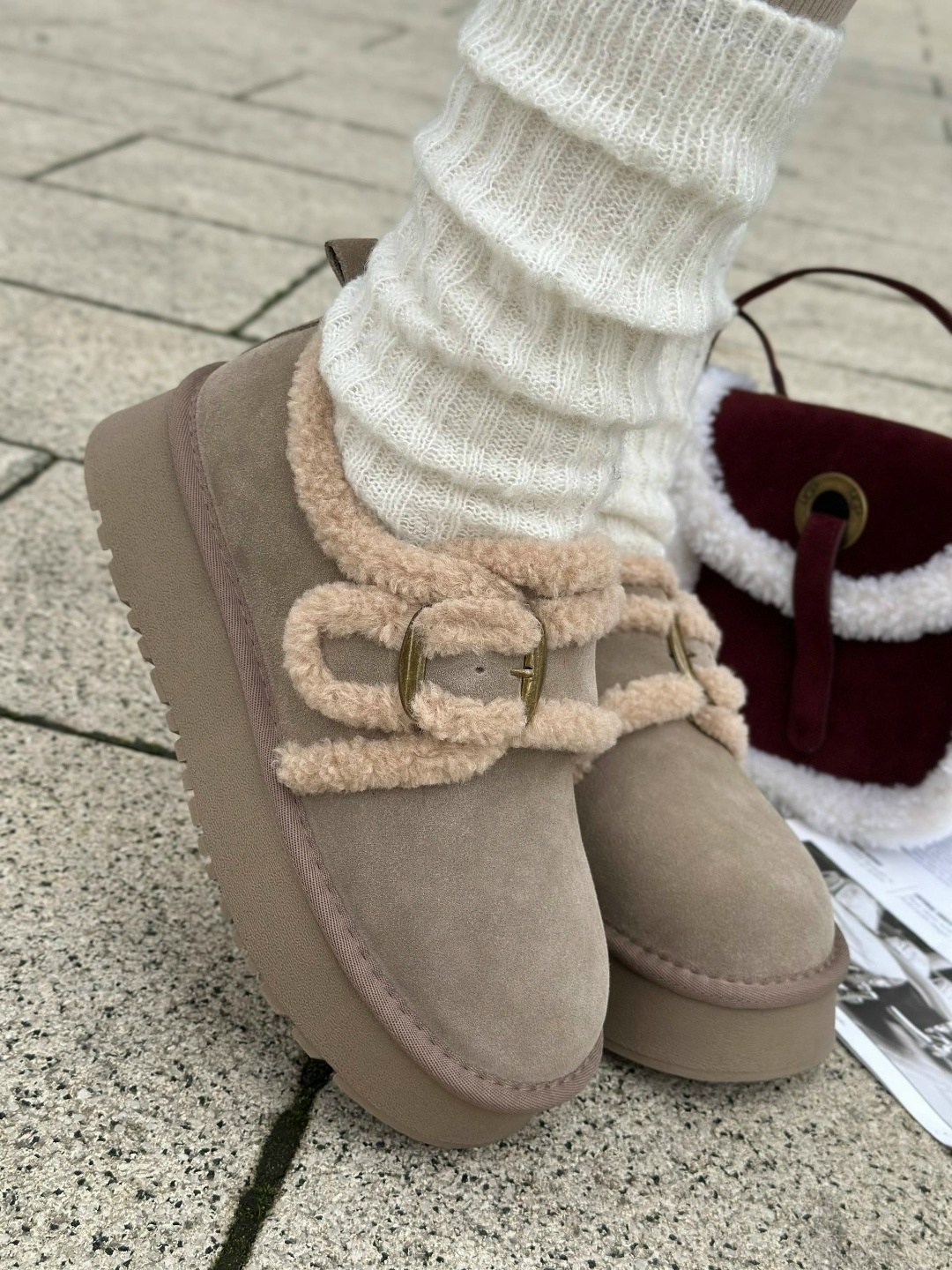 ,угги женские,женская ,зимняя  женская,угги короткие на высокой подошве