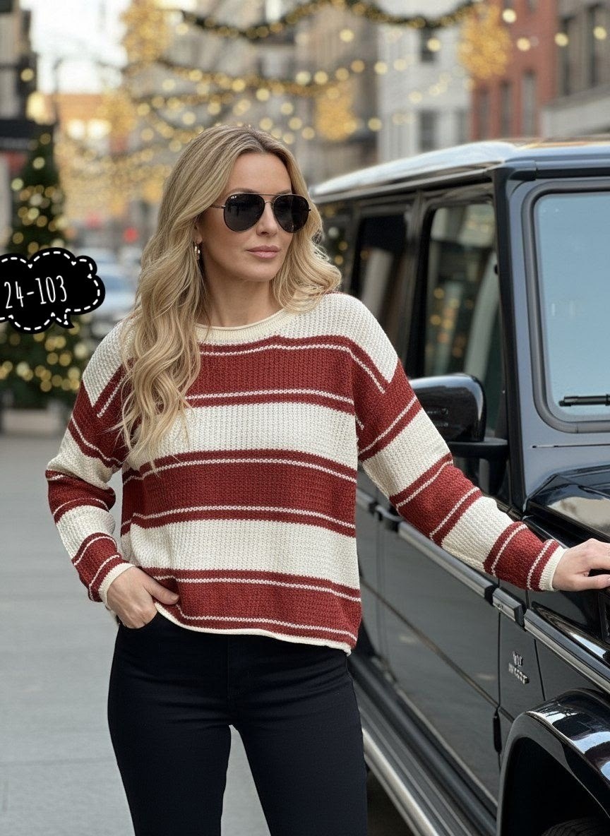 свитер,свитер джемпер,вязаный свитер в полоску,вязаные свитера,свитера женские