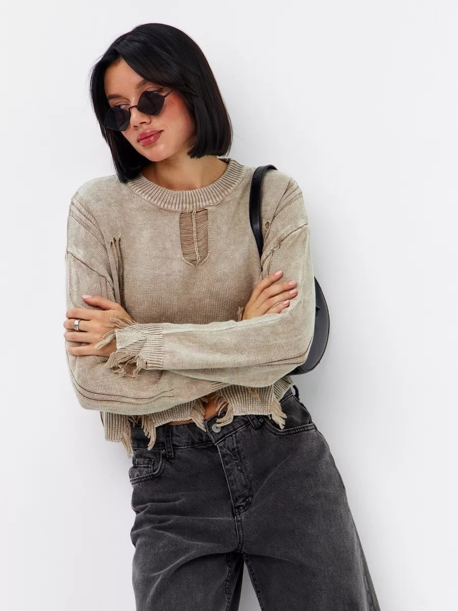 стильная кофта,джемпер бежевый,вязаная кофта,женские кофты,джемпер