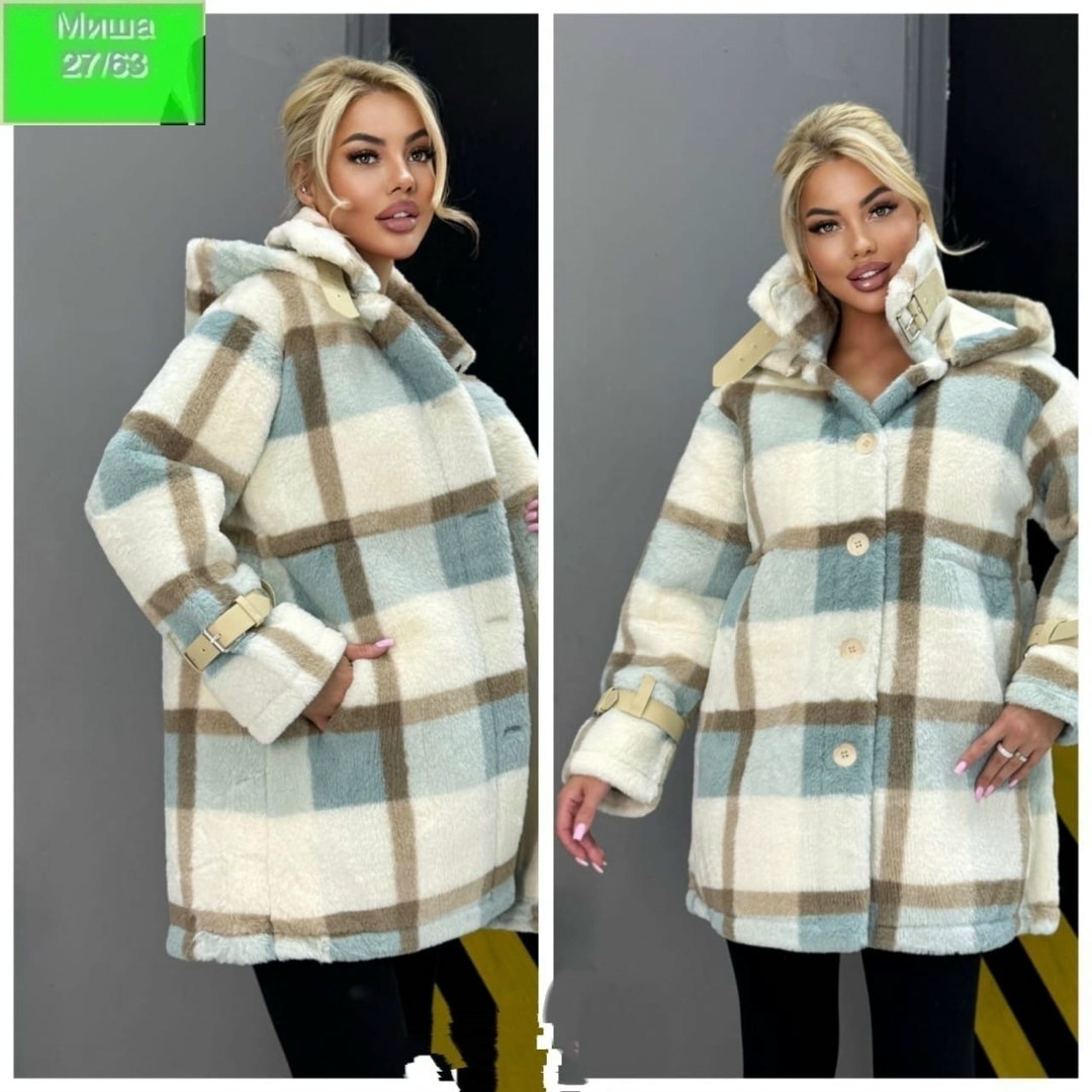 полупальто демисезонное,пальто в клетку,куртка женская,полупальто,рубашка теплая в клетку оверсайз