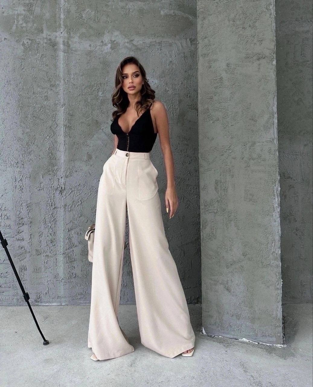 брюки палаццо женские,брюки палаццо,элегантные брюки,женские брюки клеш,образ с брюками палаццо