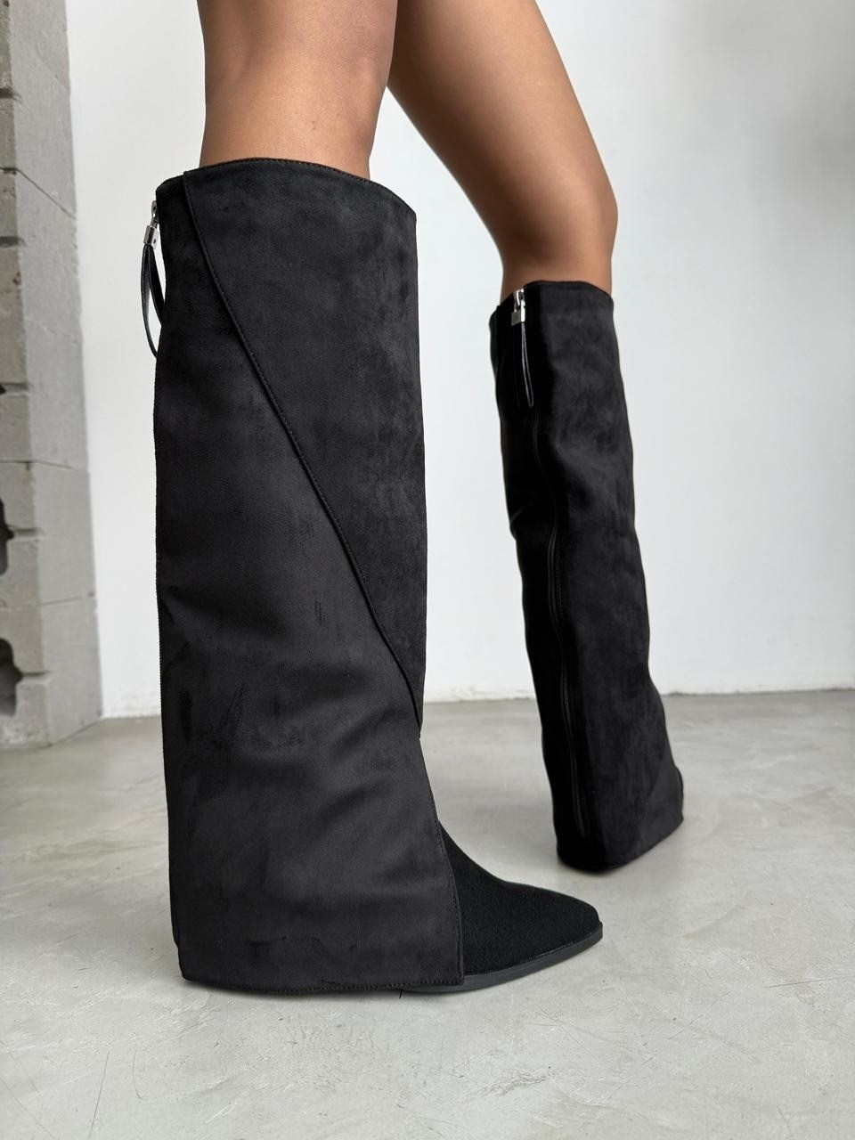 ,замшевые сапоги,сапоги казаки, женская,женские сапоги