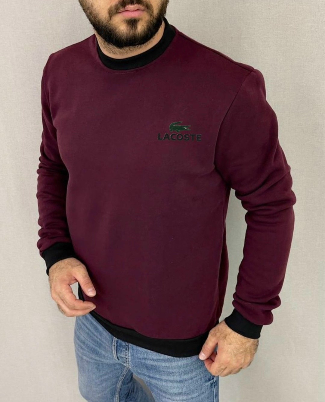 серый свитшот лакост,свитшот lacoste,свитшот мужская,мужские свитшоты,толстовки кофта