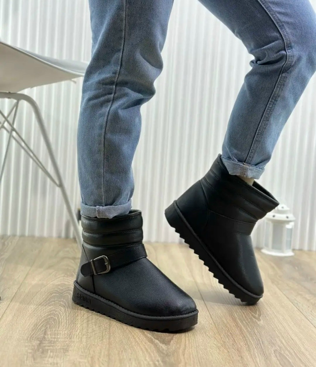 угги женские,низкие угги,угги женские кожаные,угги женские зимние,чёрные кожаные угги mascotte