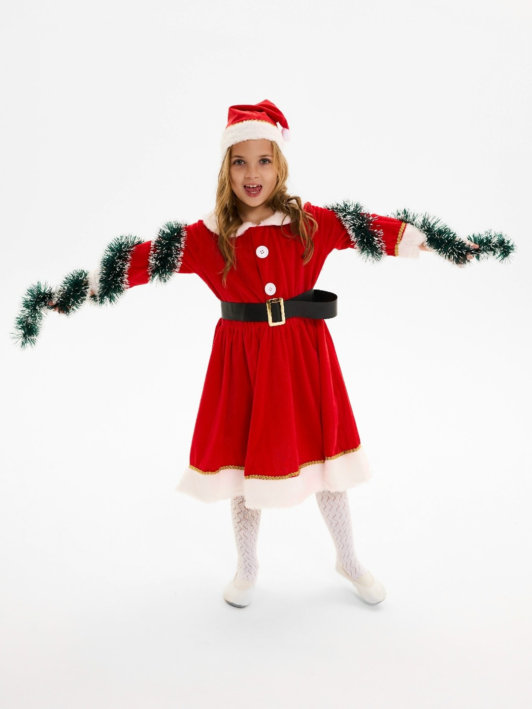 рождественские костюмы,костюм санта,костюм санты для девочек,карнавальный костюм мисс санта детский,новогодние костюмы для девочек