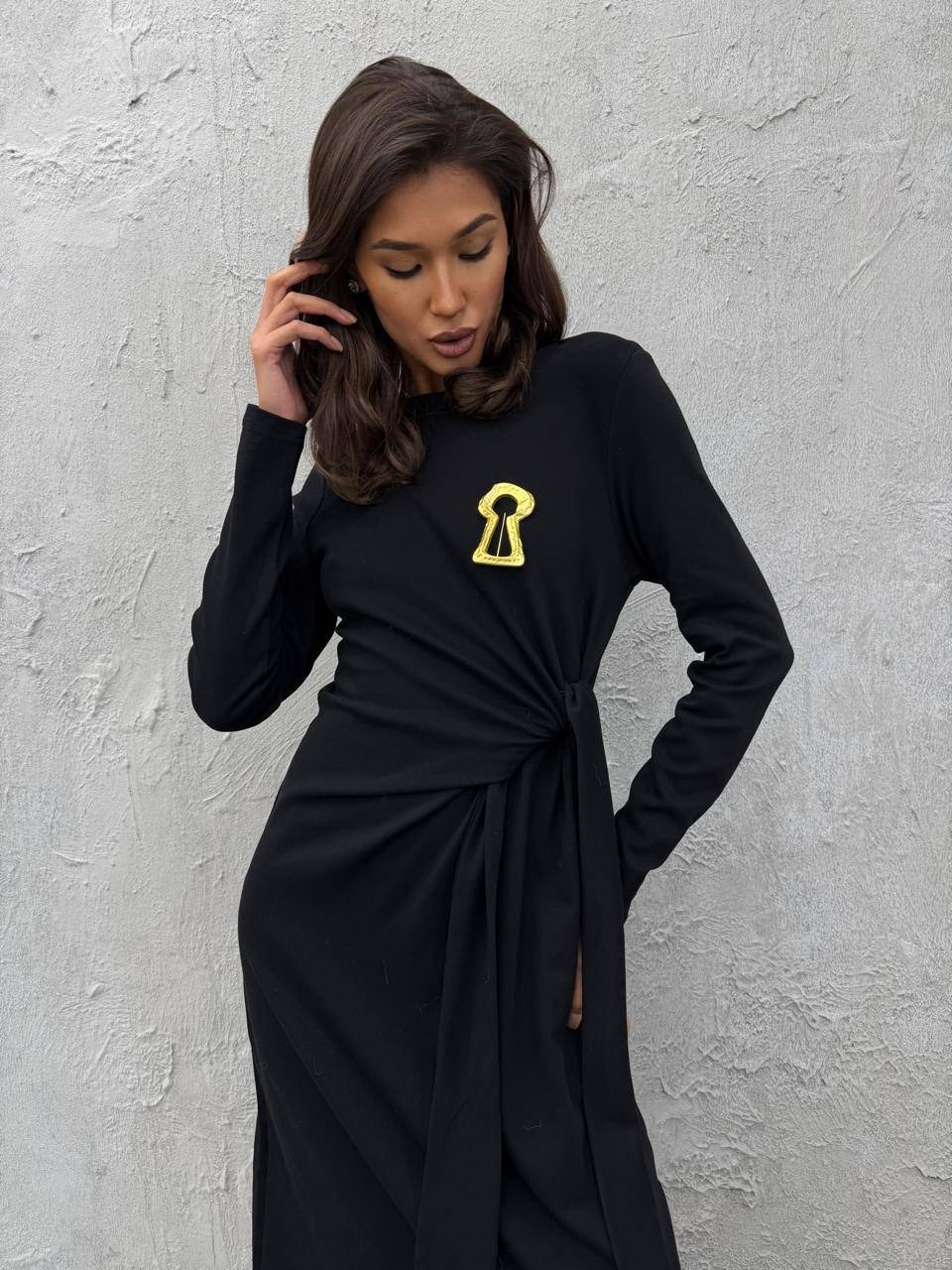 трикотажное платье,платье трикотажное донна каран,длинное трикотажное платье,платье серое,платье стиль