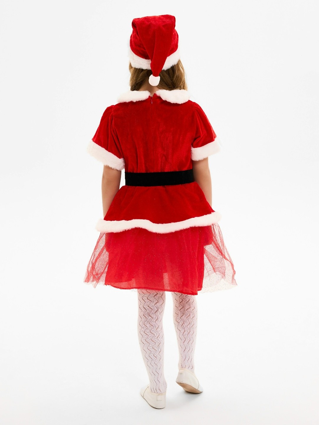 карнавальный костюм мисс санта детский,пуговка карнавальный костюм "мисс санта",костюм санты для девочек,рождественские костюмы,карнавальный костюм мисс санта