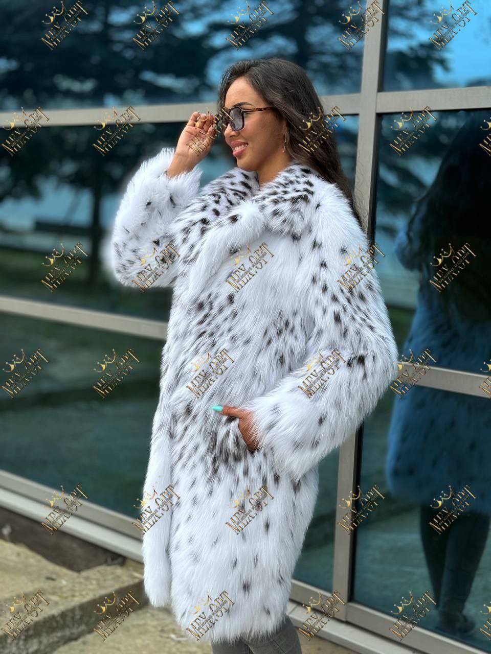 шуба из рыси,рысь шуба,шуба из белой лисы,шуба под рысь,fendi шуба 2025 рысь
