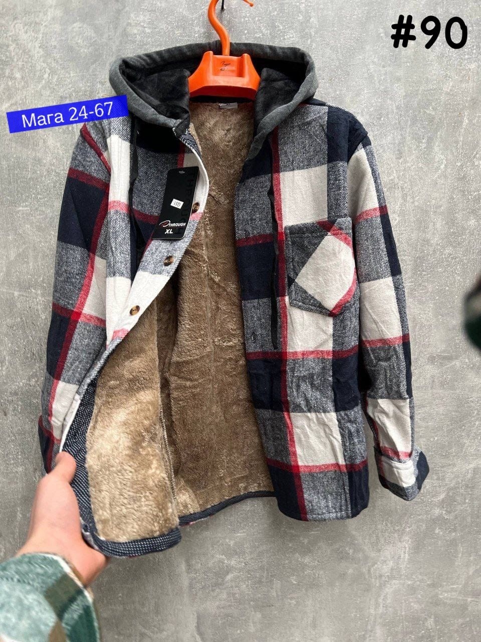 рубашка в клетку теплая с капюшоном,рубашка с капюшоном,рубашка в клетку с капюшоном,рубашка теплая,теплая рубашка с капюшоном
