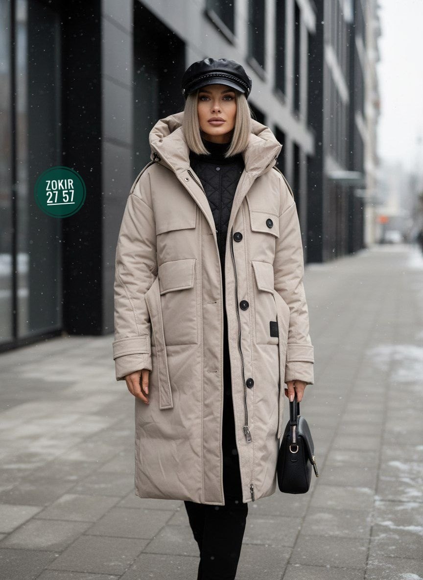 удлиненная куртка,стильные пуховики,зимние куртки,женская куртка зимняя,куртка женская
