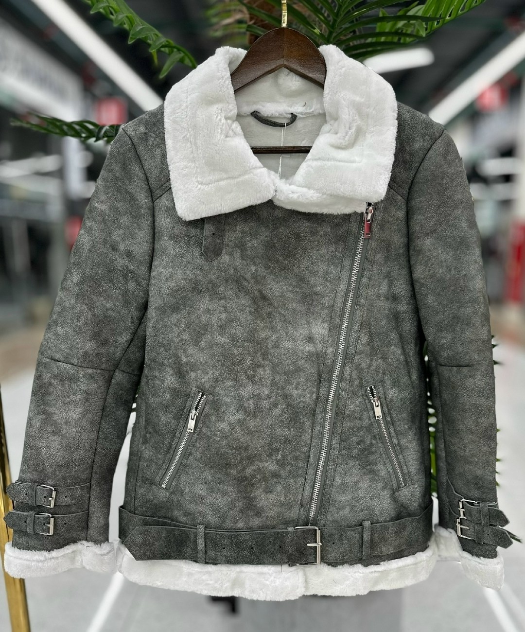 дубленка женская,дубленка зимняя,серая дубленка,дубленка эко,куртка дубленка