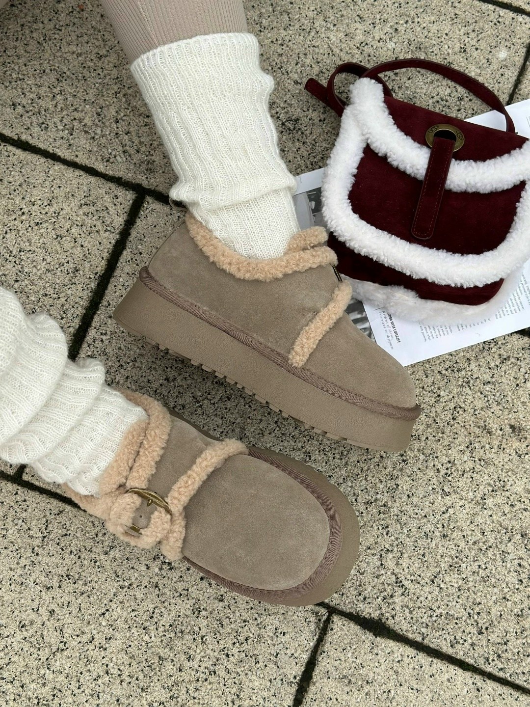 ,угги женские,женская ,зимняя  женская,угги короткие на высокой подошве