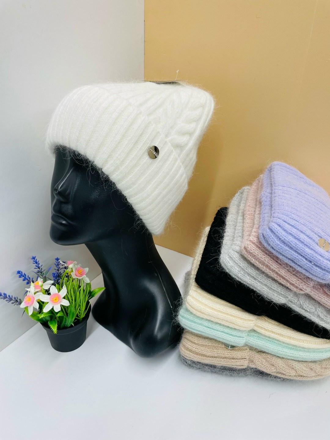 шапка женская,шапка для женщин,женская вязаная шапка,женская шапка из ангоры,шапка ангора