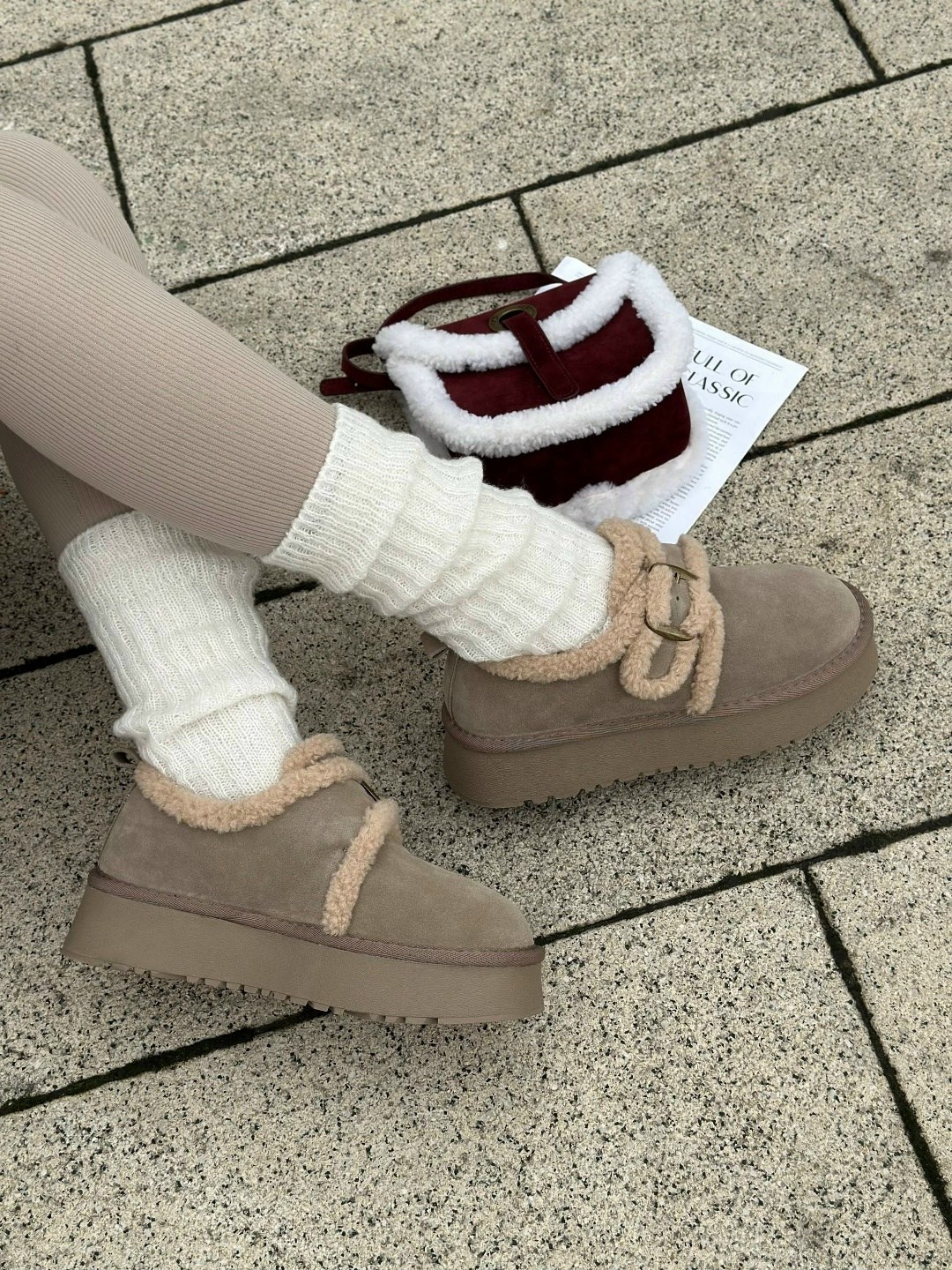 ,угги женские,женская ,зимняя  женская,угги короткие на высокой подошве