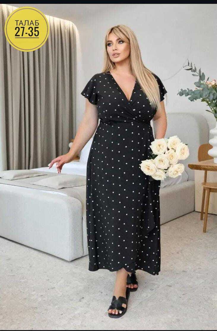 женское платье больших размеров,платье большие размеры,платье женская,платье,платье женское в горошек больших размеров