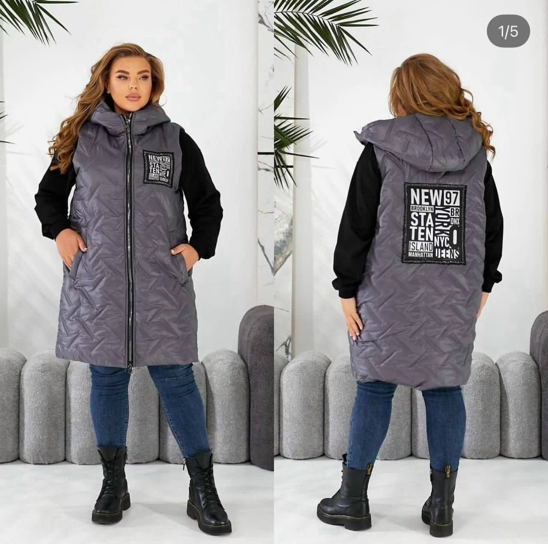 жилет на синтепоне,жилетка на синтепоне,демисезонная жилетка,женская жилетка,женская жилетка больших размеров