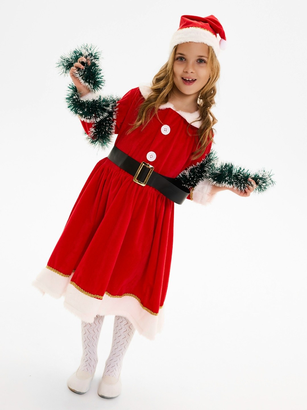 рождественские костюмы,костюм санта,костюм санты для девочек,карнавальный костюм мисс санта детский,новогодние костюмы для девочек