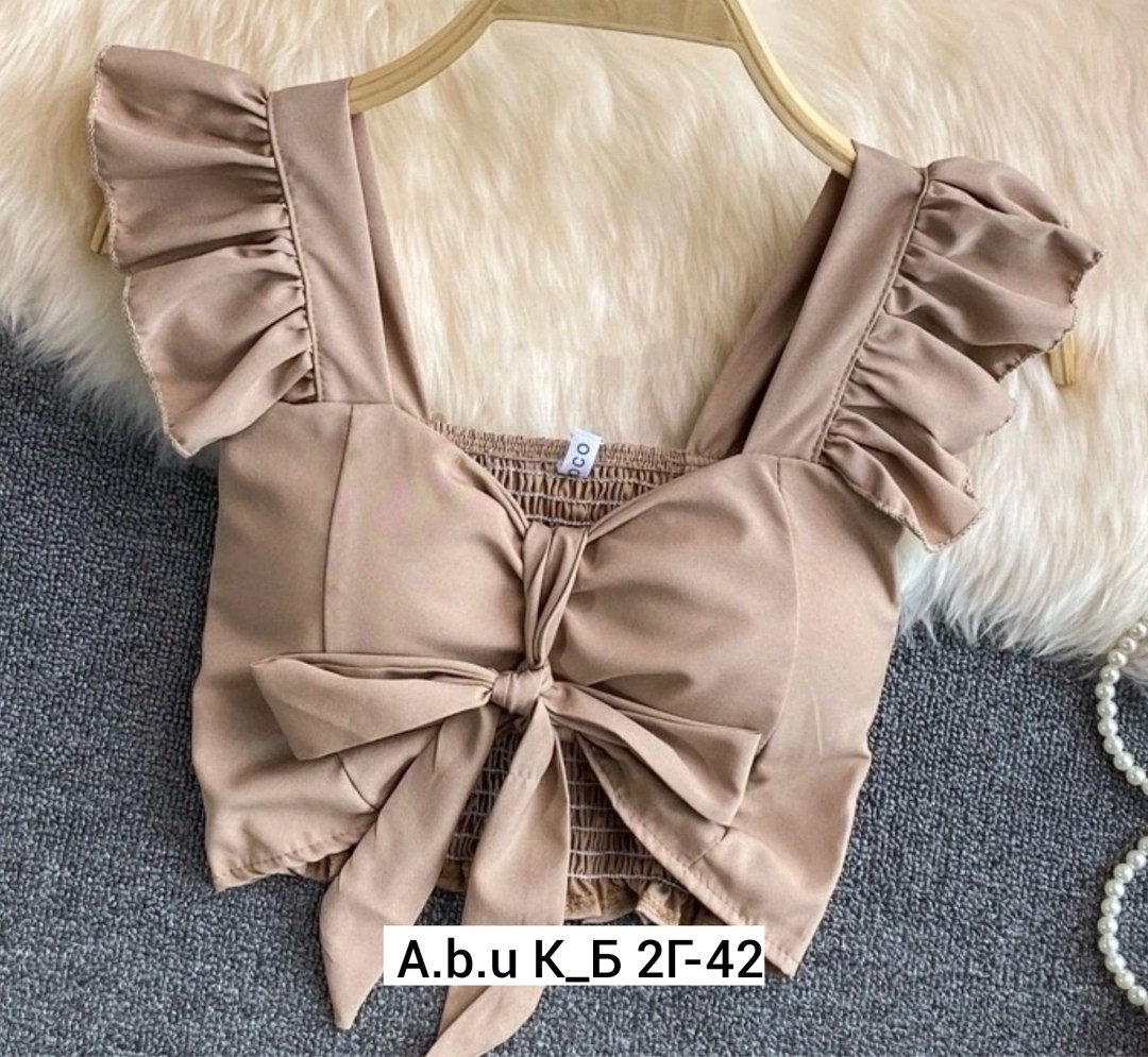 ,топ с бантом,топик,топ женский,топик с завязками