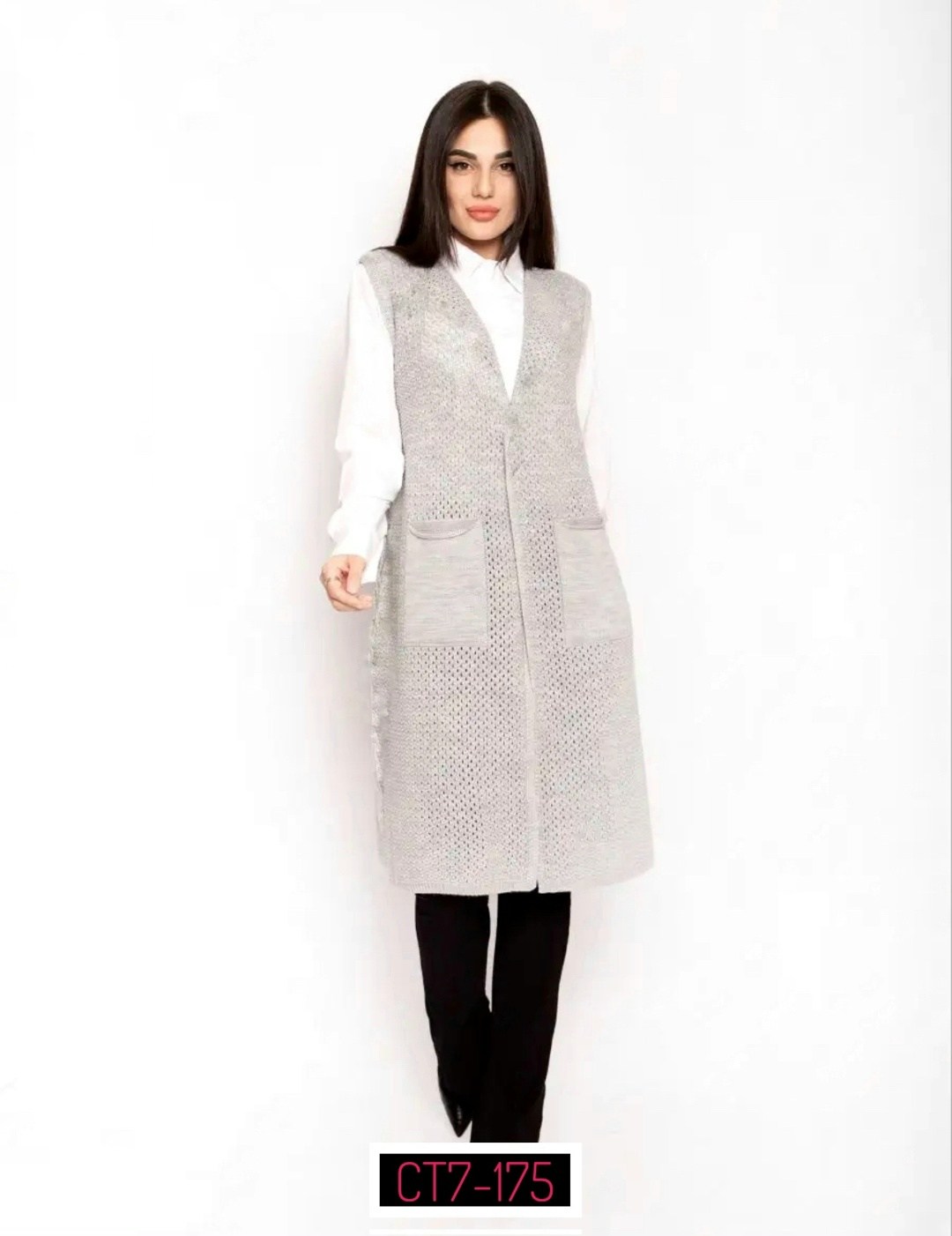 жилет вязаный безрукавка,жилет вязаный безрукавка весенняя,вязаный удлиненный жилет,модные жилеты на весну,жилет длинный женский