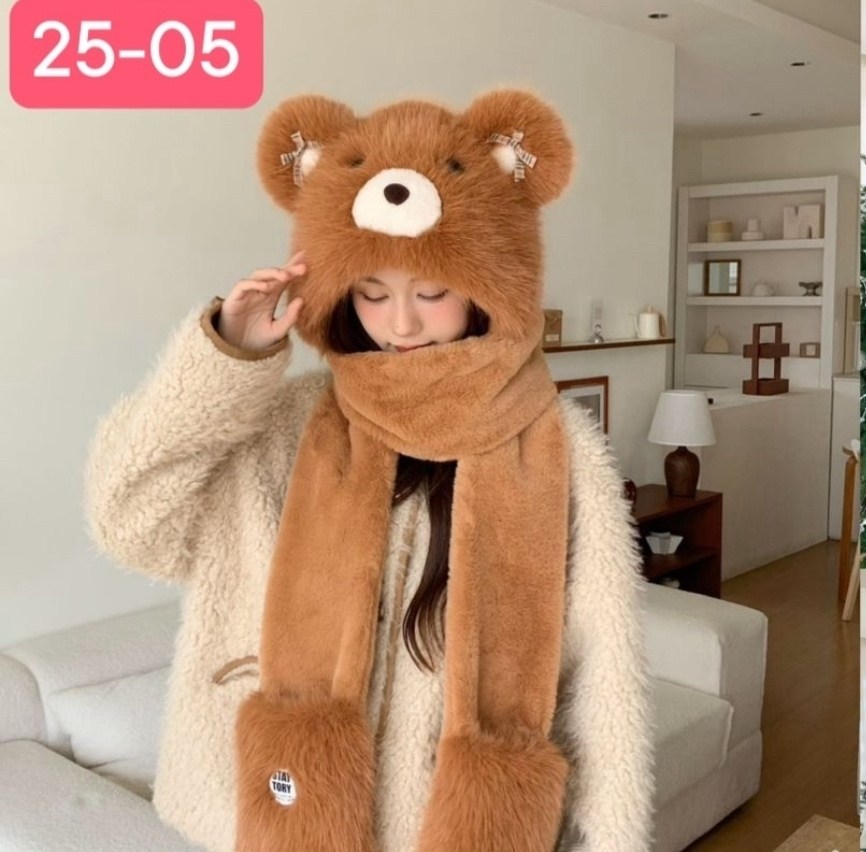 плюшевая шапка,шапка шарф комплект,шапка с ушками,шапка с ушками теплая,шапка с медвежьими ушками