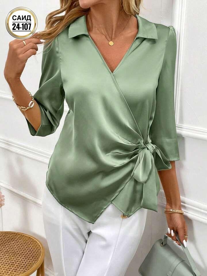 женские блузки,блузка с поясом,блузки,модные женские блузки