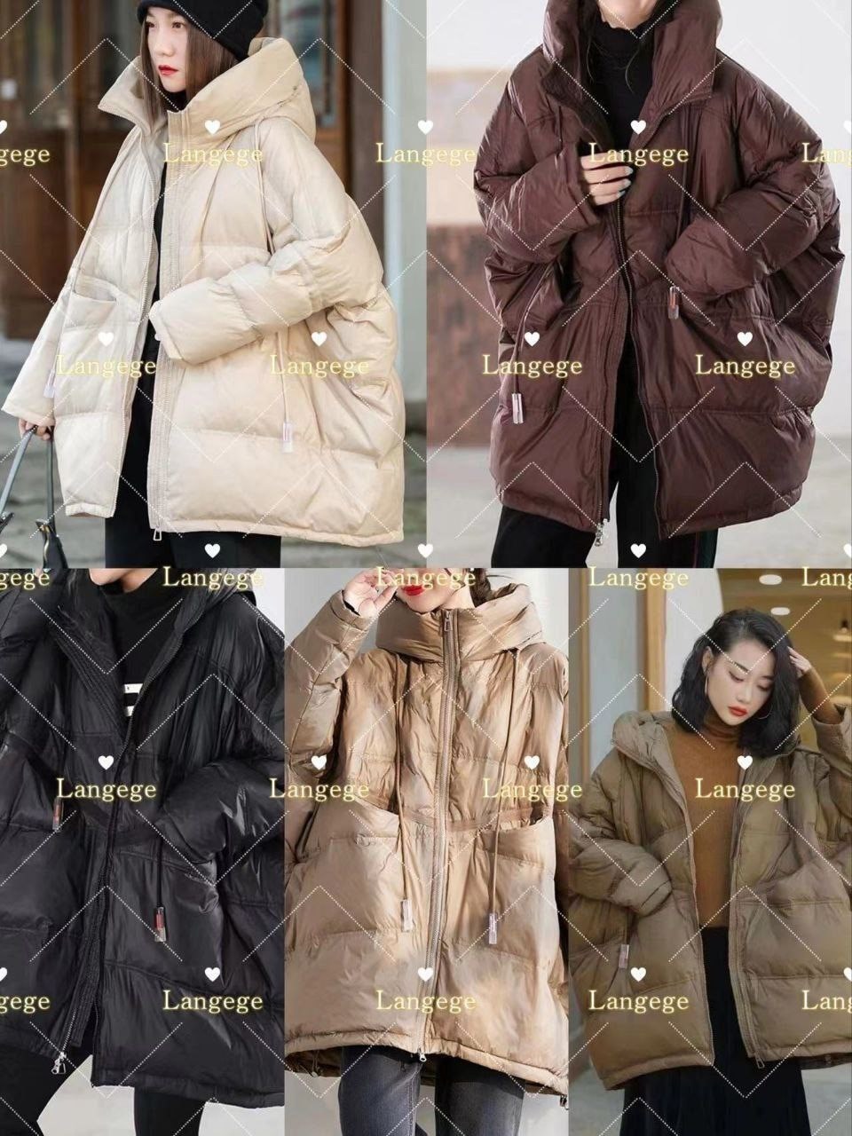 пуховик повседневный,модные пуховики,пуховик средней длины с капюшоном,пуховики оверсайз,женские пуховики