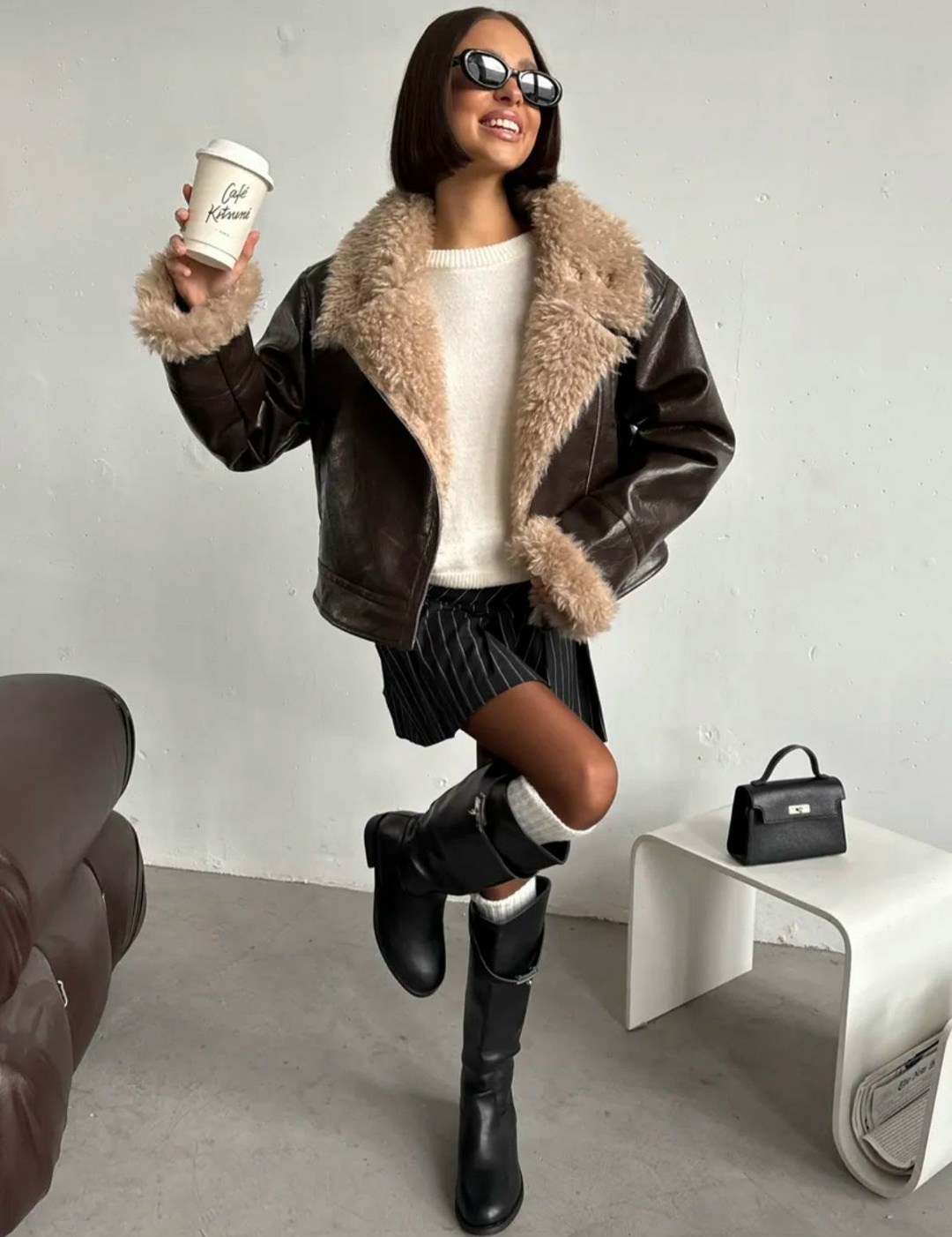 дубленка женская авиатор,женская дубленка,дубленка зимняя авиатор короткая,дубленка авиатор,стильная дубленка