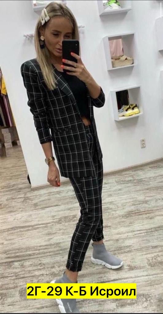 костюм в клетку женский,костюм двойка женский брючный,костюм в клетку,брючный костюм в клетку,костюмы брючные