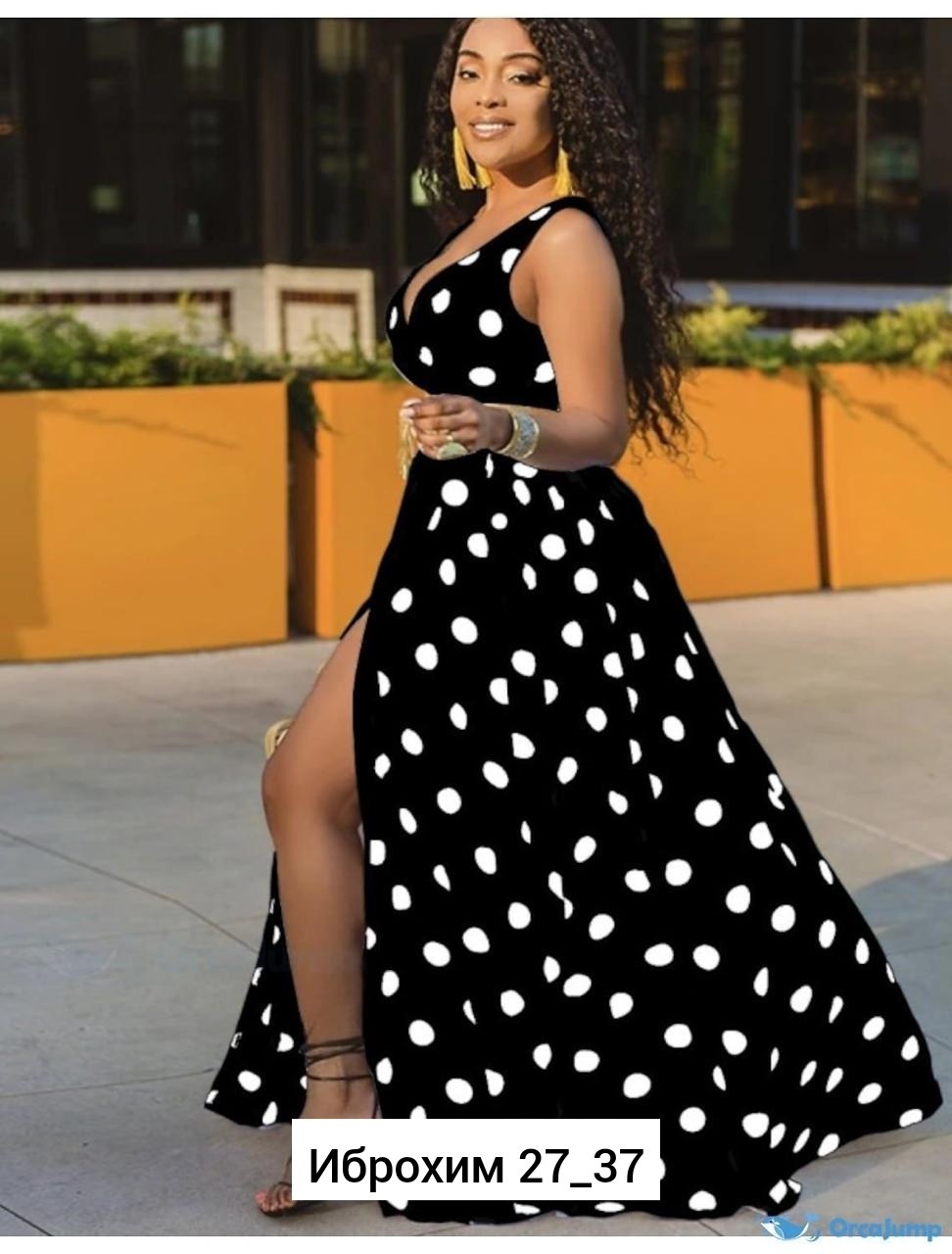 платье в горошек длинное,женское платье в горошек,женское длинное платье,платья в горошек,платье макси в горошек