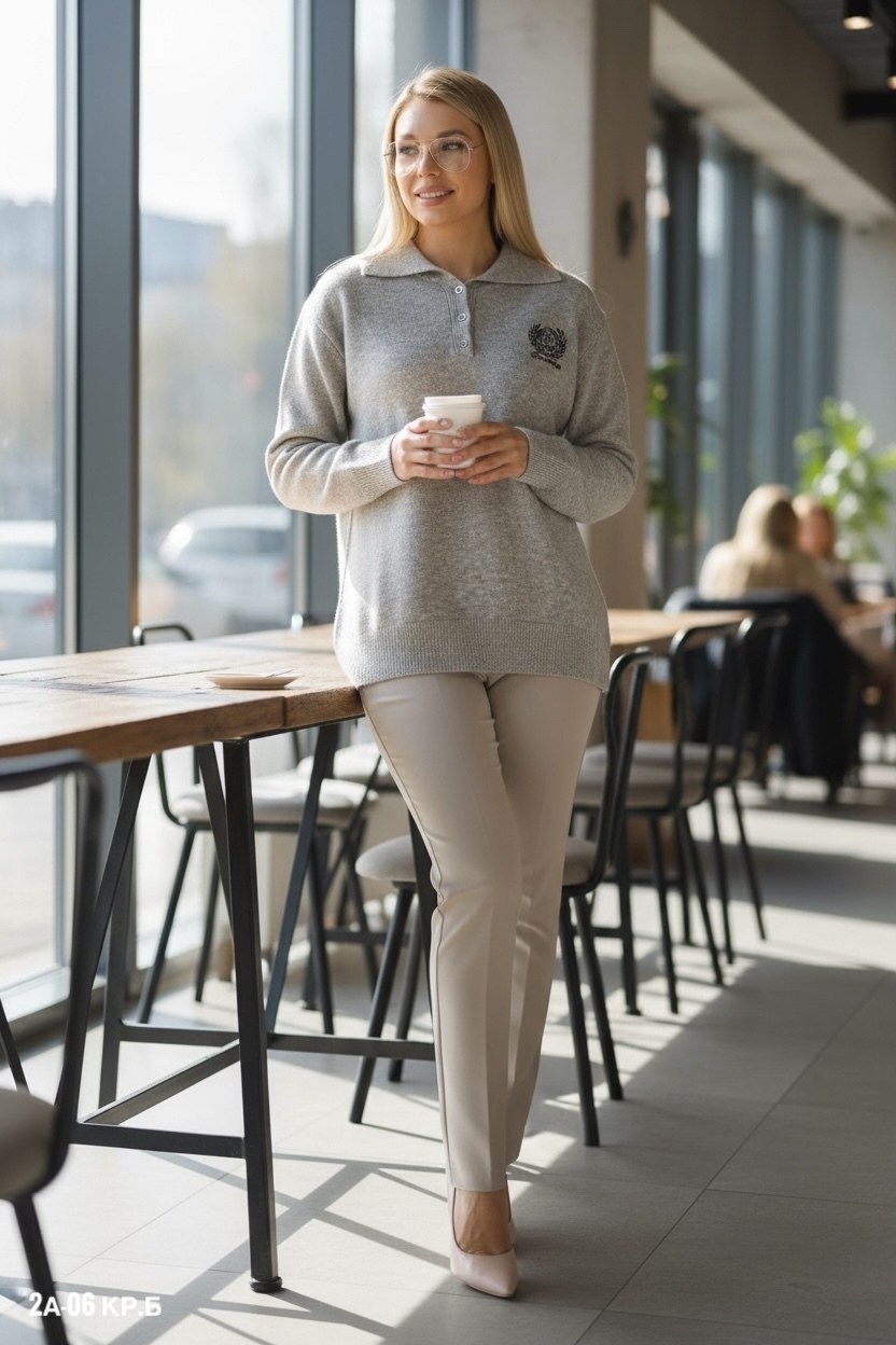 джемпер,трикотажные костюмы,бежевый свитер,бежевые брюки,джемпера женские